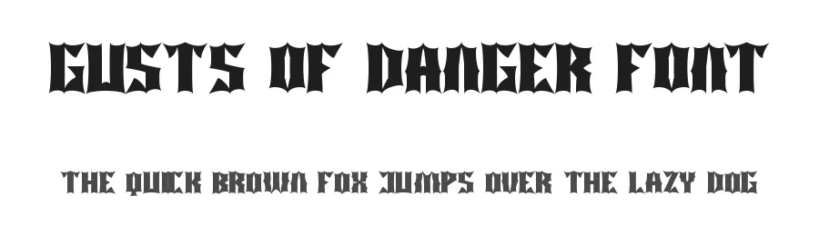 Gusts Of Danger Font by noahtype — Blackletter Font