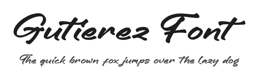 Gutierez Font by glorytype — Script Handwritten Font