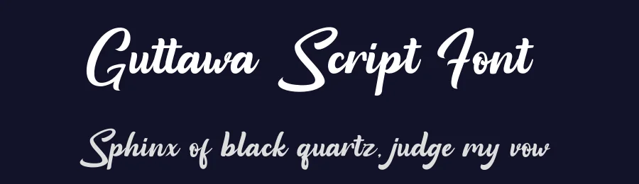 Guttawa Script Font by yontype — Decorative Font — thumbnail 2