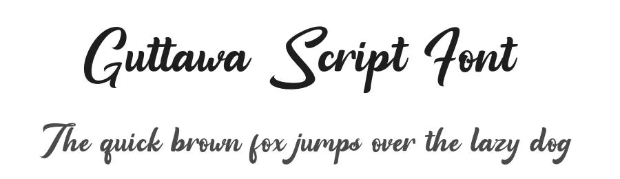 Guttawa Script Font by yontype — Decorative Font