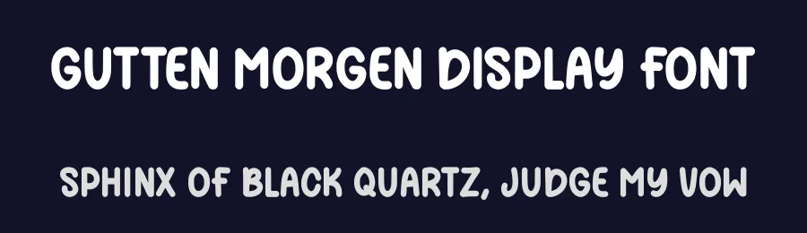 Gutten Morgen Display Font by Craftedtype — Decorative Font — thumbnail 2