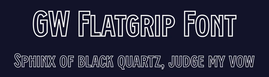 GW Flatgrip Font by GoodwheelStudio — Sans Serif Font — thumbnail 2