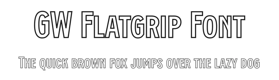 GW Flatgrip Font by GoodwheelStudio — Sans Serif Font