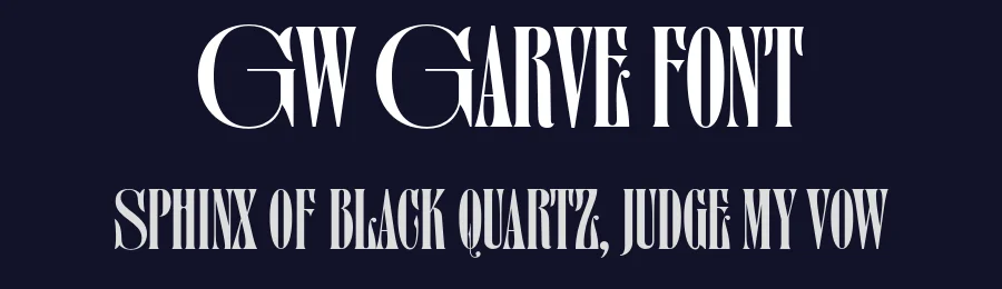 GW Garve Font by GoodwheelStudio — Decorative Font — thumbnail 2