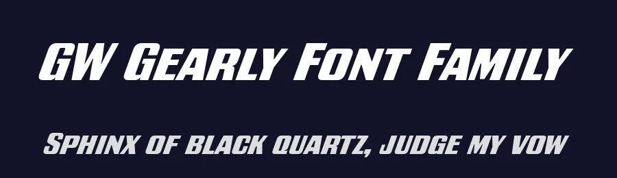 GW Gearly Font Family by GoodwheelStudio — Sans Serif Font — thumbnail 2