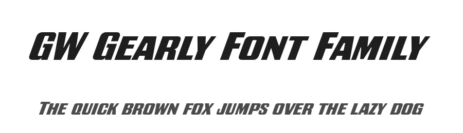 GW Gearly Font Family by GoodwheelStudio — Sans Serif Font