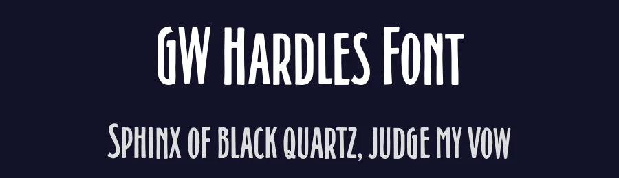 GW Hardles Font by GoodwheelStudio — Sans Serif Font — thumbnail 2