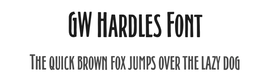 GW Hardles Font by GoodwheelStudio — Sans Serif Font