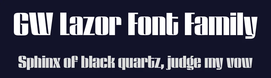 GW Lazor Font Family by Goodwheel Studio — Display Font — thumbnail 2