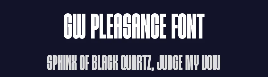 GW Pleasance Font by GoodwheelStudio — Display Font — thumbnail 2