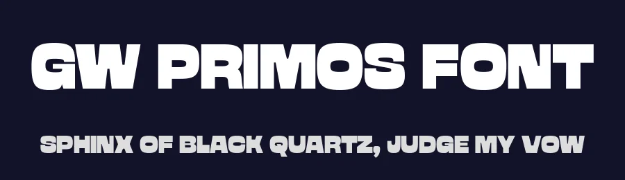 GW Primos Font by GoodwheelStudio — Display Font — thumbnail 2