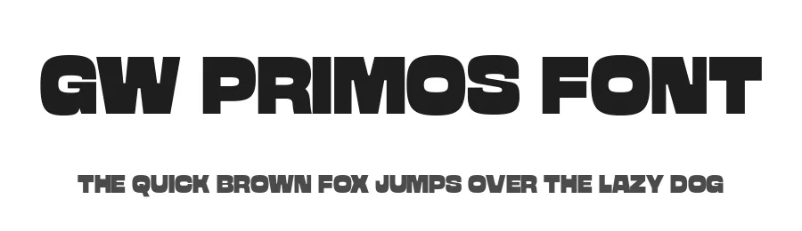 GW Primos Font by GoodwheelStudio — Display Font