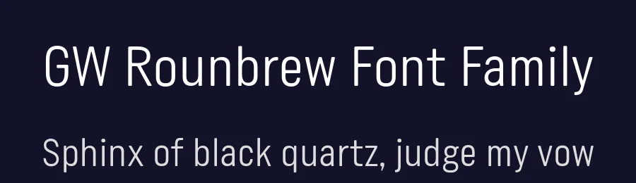 GW Rounbrew Font Family by GoodwheelStudio — Sans Serif Font — thumbnail 2