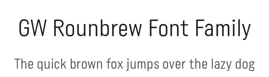 GW Rounbrew Font Family by GoodwheelStudio — Sans Serif Font