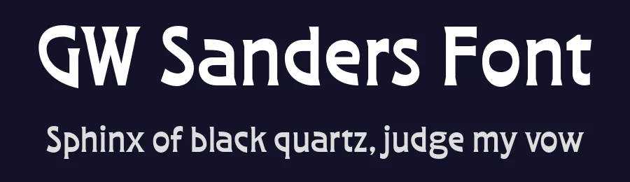 GW Sanders Font by GoodwheelStudio — Serif Font — thumbnail 2