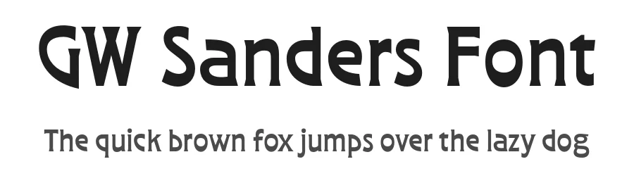 GW Sanders Font by GoodwheelStudio — Serif Font