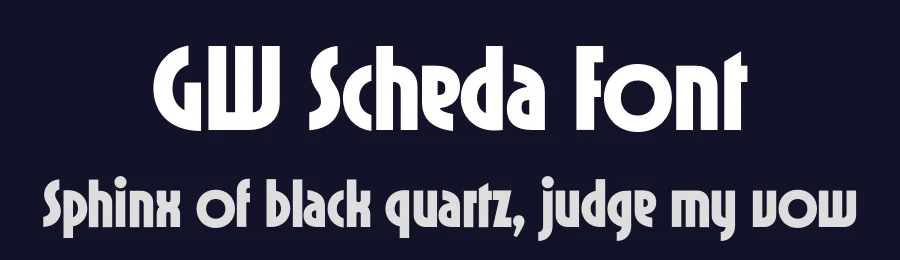 GW Scheda Font by GoodwheelStudio — Decorative Font — thumbnail 2