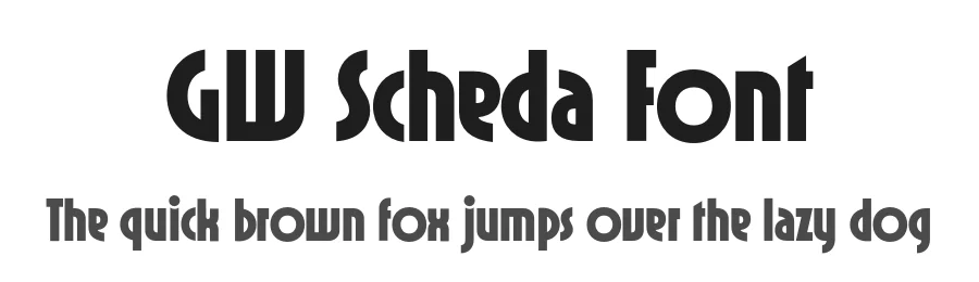 GW Scheda Font by GoodwheelStudio — Decorative Font