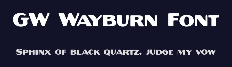 GW Wayburn Font by GoodwheelStudio — Sans Serif Font — thumbnail 2