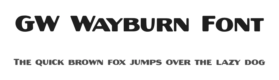 GW Wayburn Font by GoodwheelStudio — Sans Serif Font