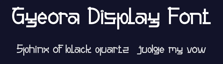 Gyeora Display Font by pandekastudio — Display Font — thumbnail 2