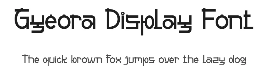 Gyeora Display Font by pandekastudio — Display Font