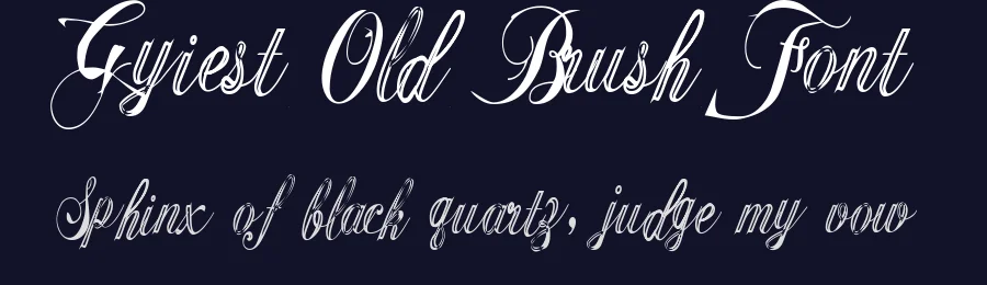 Gyiest Old Brush Font by Malre — Script Handwritten Font — thumbnail 2