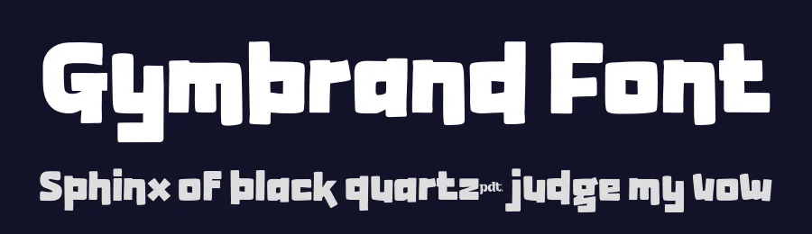 Gymbrand Font by productype — Display Font — thumbnail 2