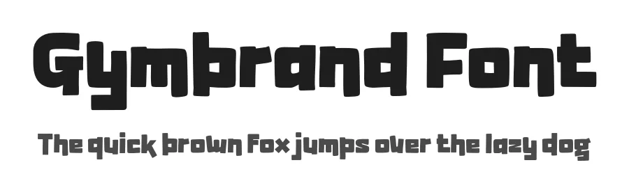 Gymbrand Font by productype — Display Font