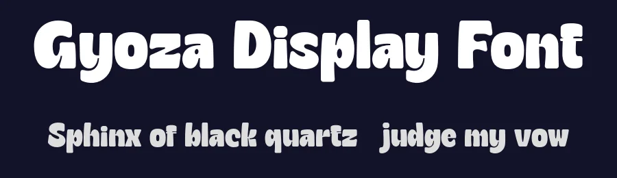 Gyoza Display Font by Dharmas Studio — Decorative Font — thumbnail 2