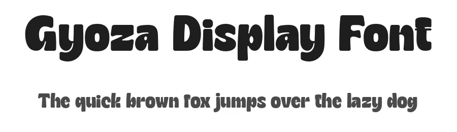 Gyoza Display Font by Dharmas Studio — Decorative Font