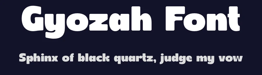 Gyozah Font by Rautan Studio — Sans Serif Font — thumbnail 2