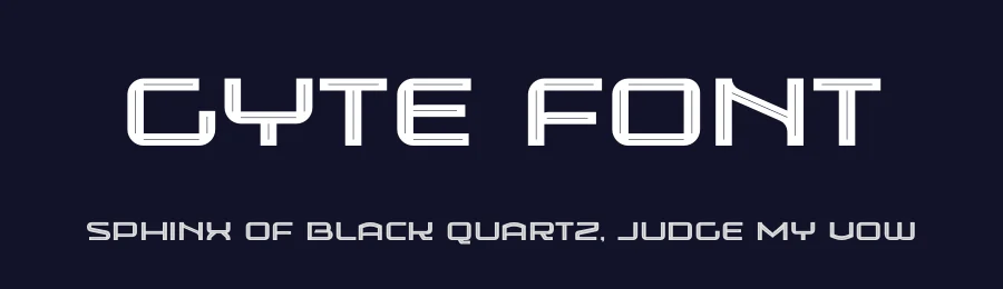 Gyte Font by mhdafifersya — Display Font — thumbnail 2