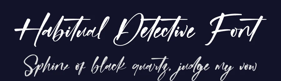 Habitual Detective Font by stylishtype.co — Script Handwritten Font — thumbnail 2