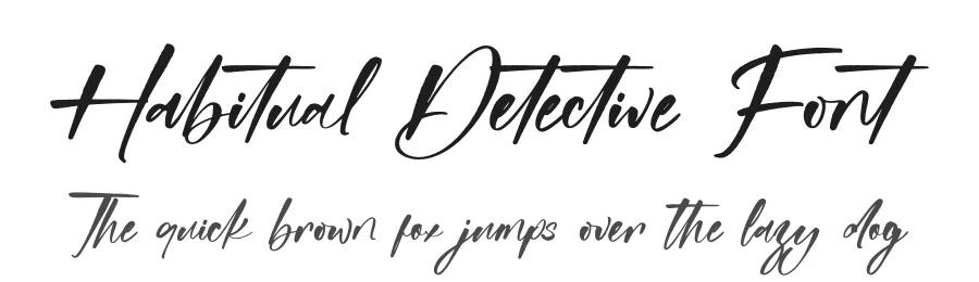 Habitual Detective Font by stylishtype.co — Script Handwritten Font