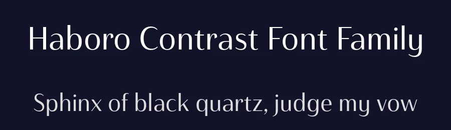 Haboro Contrast Font Family by Insigne Design — Sans Serif Font — thumbnail 2