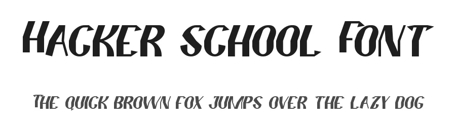 Hacker school Font by edricstudio — Display Font
