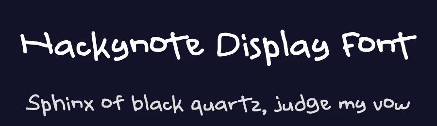 Hackynote Display Font by Zerootypeworks — Script Handwritten Font — thumbnail 2