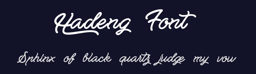 Hadeng Font by albert_kalingga — Script Handwritten Font — thumbnail 2