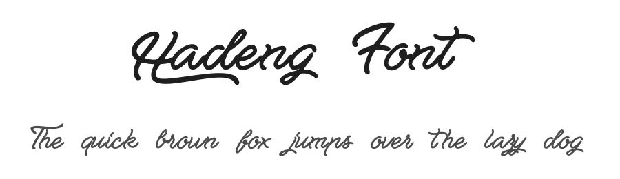 Hadeng Font by albert_kalingga — Script Handwritten Font