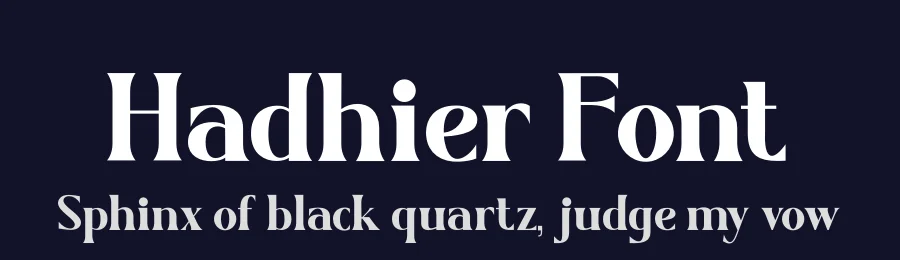 Hadhier Font by zaain type — Serif Font — thumbnail 2