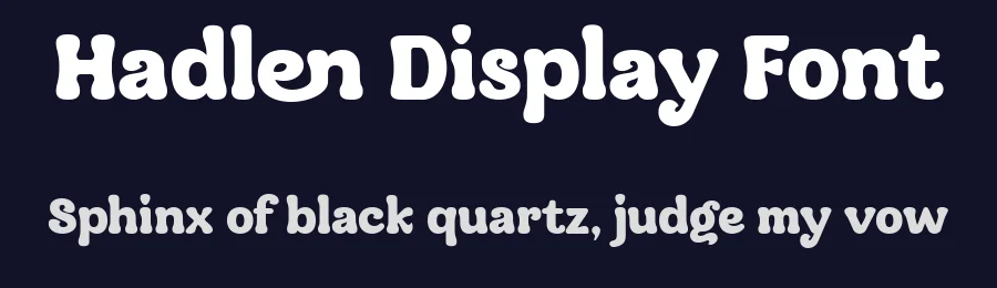 Hadlen Display Font by Variatype — Display Font — thumbnail 2