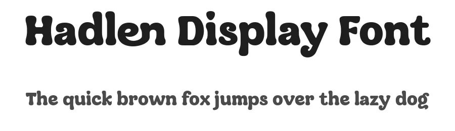Hadlen Display Font by Variatype — Display Font