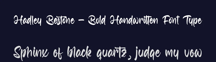 Hadley Bestone – Bold Handwritten Font Type by letterenastudios — Script Handwritten Font — thumbnail 2