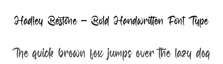 Hadley Bestone – Bold Handwritten Font Type by letterenastudios — Script Handwritten Font