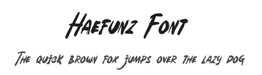 Haefunz Font by Dhabee — Script Handwritten Font