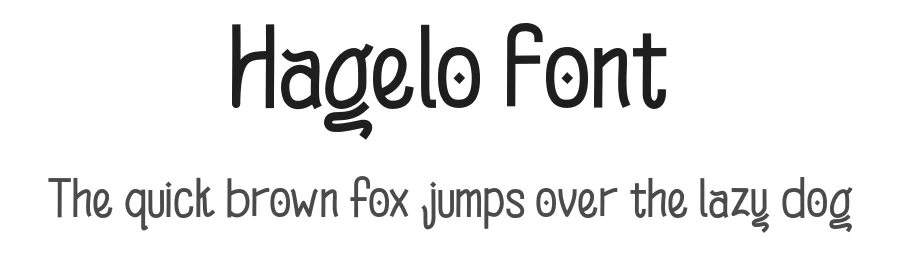 Hagelo Font by majelis art — Decorative Font
