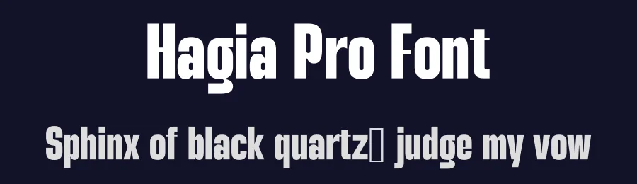 Hagia Pro Font by andika fez — Sans Serif Font — thumbnail 2
