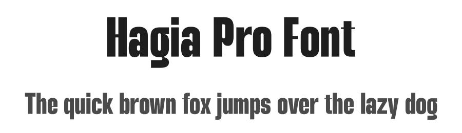 Hagia Pro Font by andika fez — Sans Serif Font