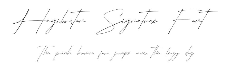 Hagiburton Signature Font by jadatype — Script Handwritten Font